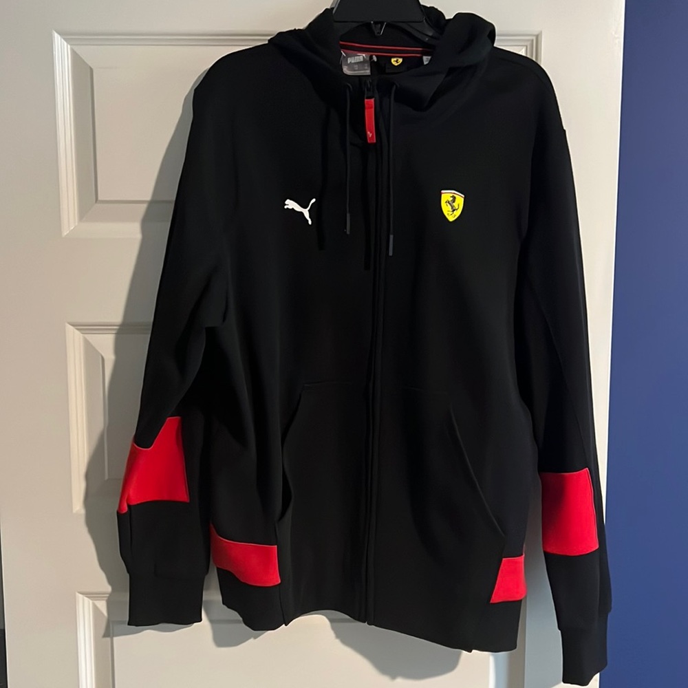Scuderia Ferrari Race Hooded Men's Sweat Jacket (New)